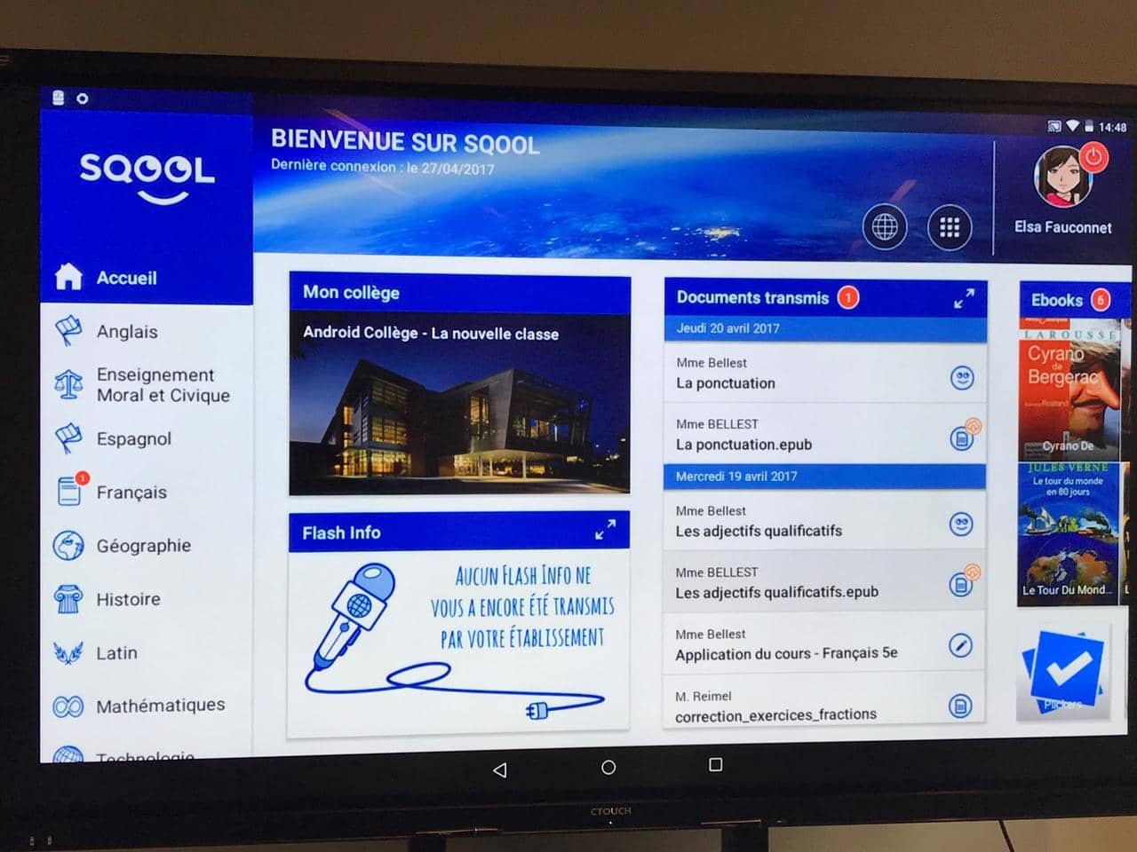 LCI - SQOOL, la tablette numérique française qui s’invite dans les classes