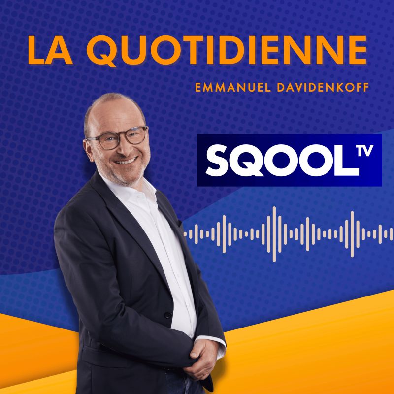 Couverture du podcast présentant Emmanuel sur fond SQOOL TV